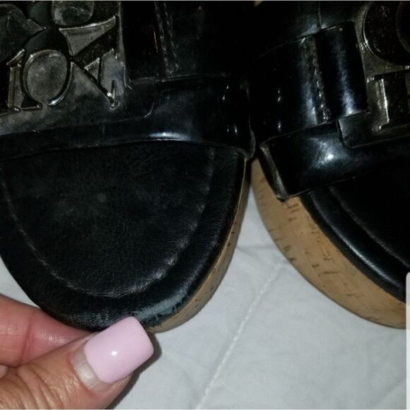 COACH WOMEN'S SANDALS BLACK Pre-owned - Picture 5 of 8